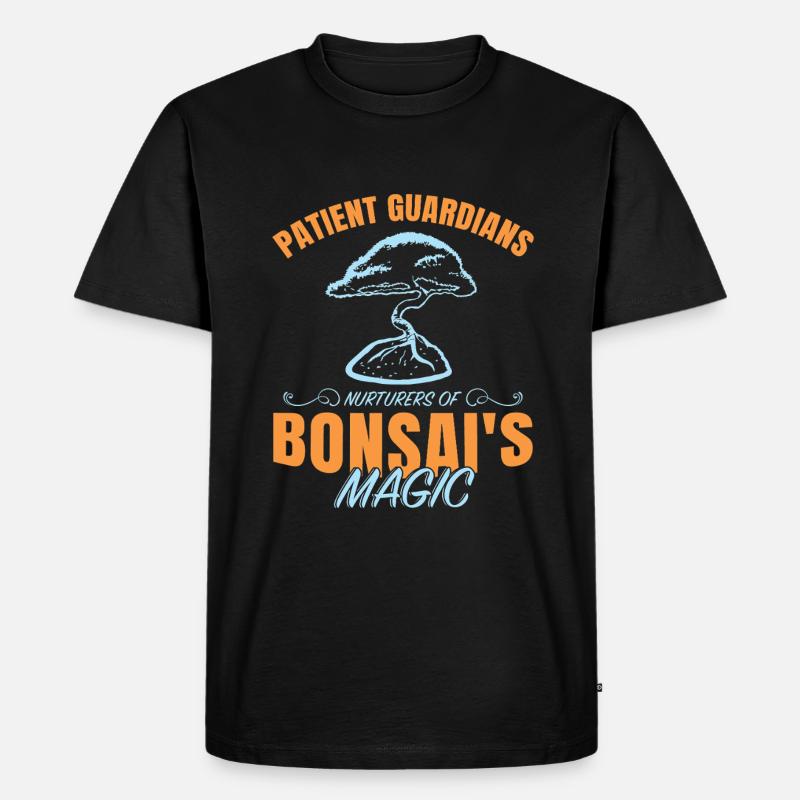 Bonsai Tree - Männer Premium Bio T-Shirt - Schwarz