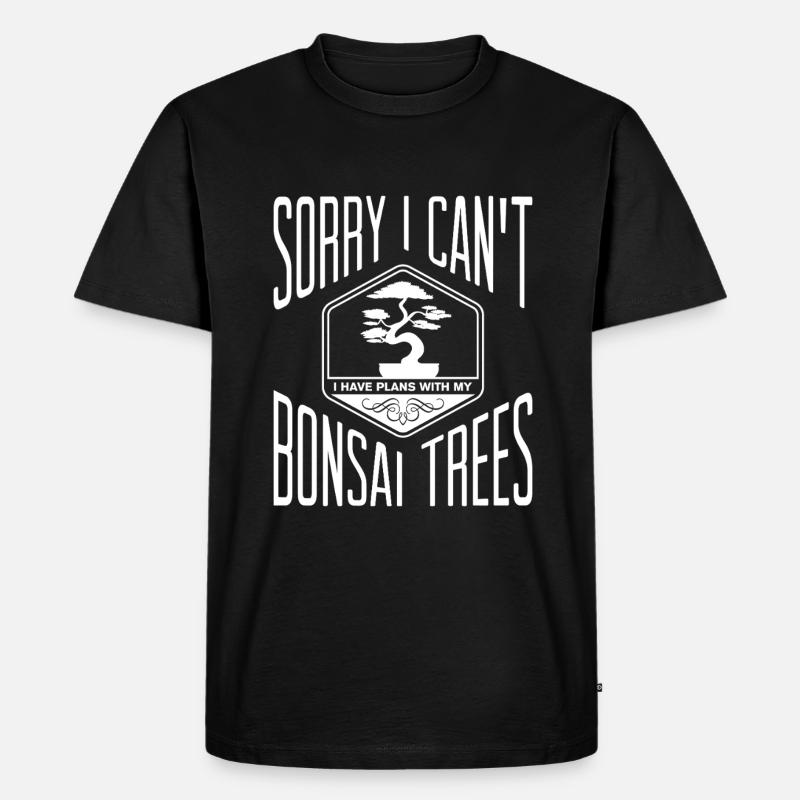 Bonsai Tree - Männer Premium Bio T-Shirt - Schwarz