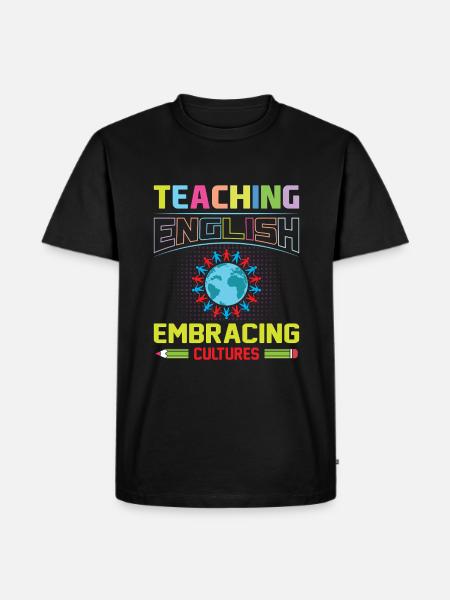 ESL-Lehrer ESL Unterricht - Männer Premium Bio T-Shirt - Schwarz