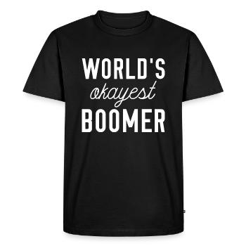 Le baby-boomer le plus acceptable du monde - T-shirt Premium bio Homme - noir - Devant - Nico (187cm)