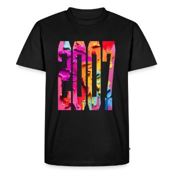 BUNT 19E ANNIVERSAIRE 2007 - T-shirt Premium bio Homme - noir - Devant - Nico (187cm)