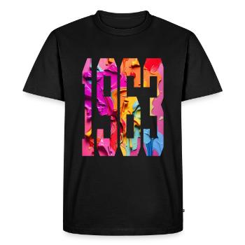BUNT 63E ANNIVERSAIRE 1963 - T-shirt Premium bio Homme - noir - Devant - Nico (187cm)