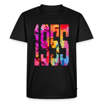 BUNT 71ST BIRTHDAY 1955 - Men's Premium Organic T-Shirt - black - Front - Nico (187cm)
