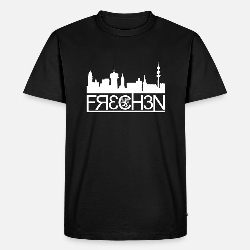 Frechen - Männer Premium Bio T-Shirt - Schwarz