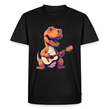 Trex Guitarist Guitarist - Men's Premium Organic T-Shirt - black - Front - Nico (187cm)