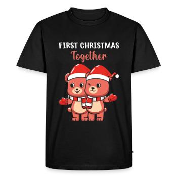 Cadeaux de Noël Noël - T-shirt Premium bio Homme - noir - Devant - Nico (187cm)