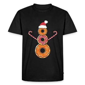 Cadeaux de Noël Noël - T-shirt Premium bio Homme - noir - Devant - Nico (187cm)