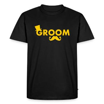Groom - Men's Premium Organic T-Shirt - black - Front - Nico (187cm)