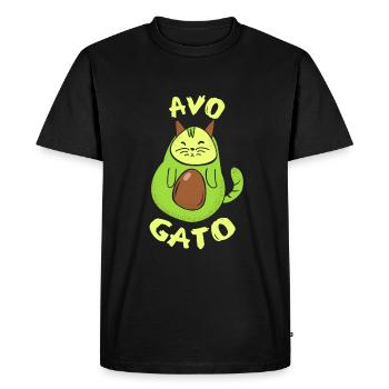 cadeau de chats mignons - T-shirt Premium bio Homme - noir - Devant - Nico (187cm)