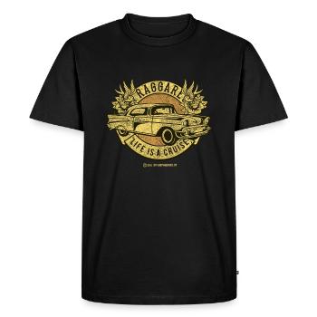 Raggare T-Shirts - Men's Premium Organic T-Shirt - black - Front - Nico (187cm)