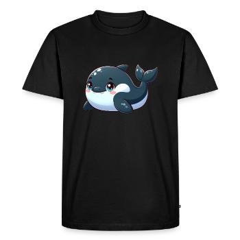 orque - T-shirt Premium bio Homme - noir - Devant - Nico (187cm)