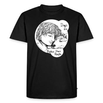 Iffe 2019 - T-shirt Premium bio Homme - noir - Devant - Nico (187cm)