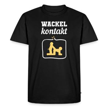Electrician Electrical Lineman Voltage Hipster Job - Men's Premium Organic T-Shirt - black - Front - Nico (187cm)