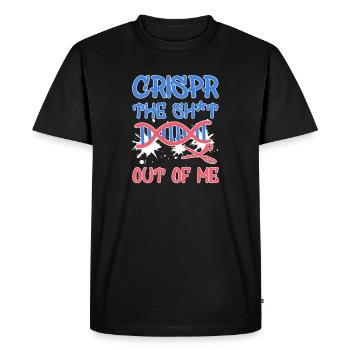 Scientifique sort blague Crispr biologie professeur - T-shirt Premium bio Homme - noir - Devant - Nico (187cm)