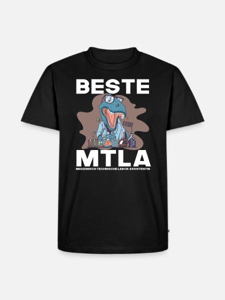 Beste MTLA, Labor assistentin - Männer Premium Bio T-Shirt - Schwarz
