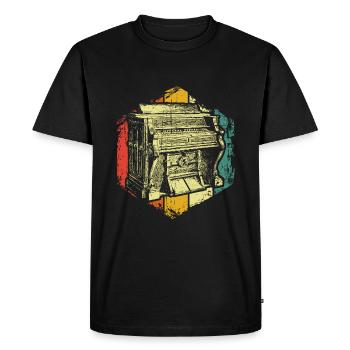 Orgue musique d’orgue - T-shirt Premium bio Homme - noir - Devant - Nico (187cm)