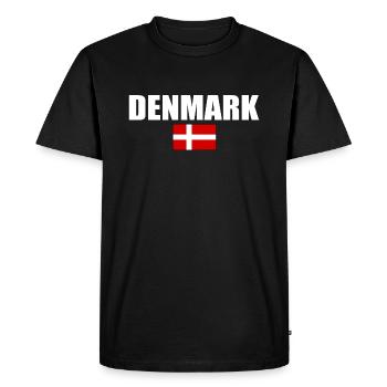 Denmark - Men's Premium Organic T-Shirt - black - Front - Nico (187cm)