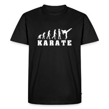 Evolution Karate - Men's Premium Organic T-Shirt - black - Front - Nico (187cm)
