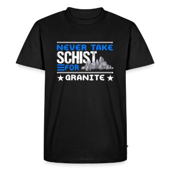 Géologie géologue - T-shirt Premium bio Homme - noir - Devant - Nico (187cm)