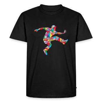 Parkour Running Colorful Freerunner Freerunning - Men's Premium Organic T-Shirt - black - Front - Nico (187cm)