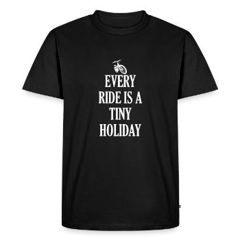 Dire vélo - T-shirt Premium bio Homme - noir - Devant - Nico (187cm)