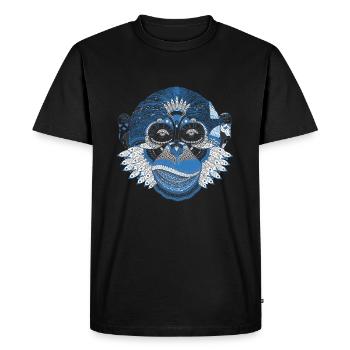 Indian monkey - Men's Premium Organic T-Shirt - black - Front - Nico (187cm)