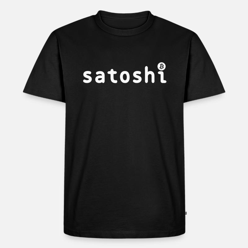 Satoshi Bitcoin Shirt - Männer Premium Bio T-Shirt - Schwarz