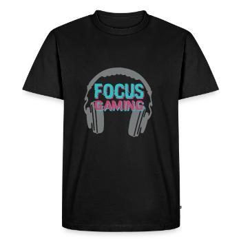 Concentrez-vous sur le jeu - T-shirt Premium bio Homme - noir - Devant - Nico (187cm)