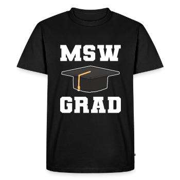 Cérémonie de remise des diplômes de maîtrise - T-shirt Premium bio Homme - noir - Devant - Nico (187cm)