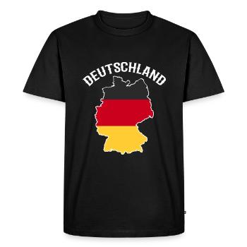 Germany - Men's Premium Organic T-Shirt - black - Front - Nico (187cm)