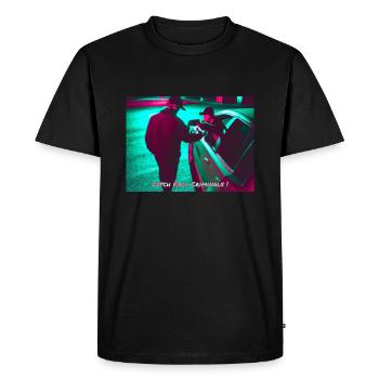 "Catch Real Criminals II" Automotive Tuning Design - Men's Premium Organic T-Shirt - black - Front - Nico (187cm)