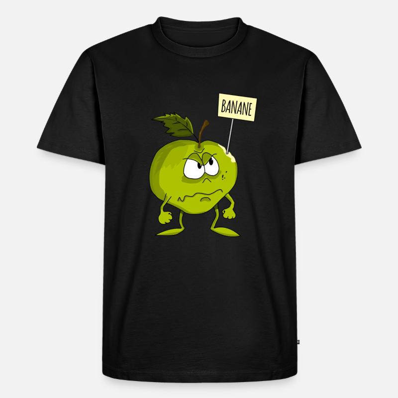 Apfel oder Banane? - Männer Premium Bio T-Shirt - Schwarz