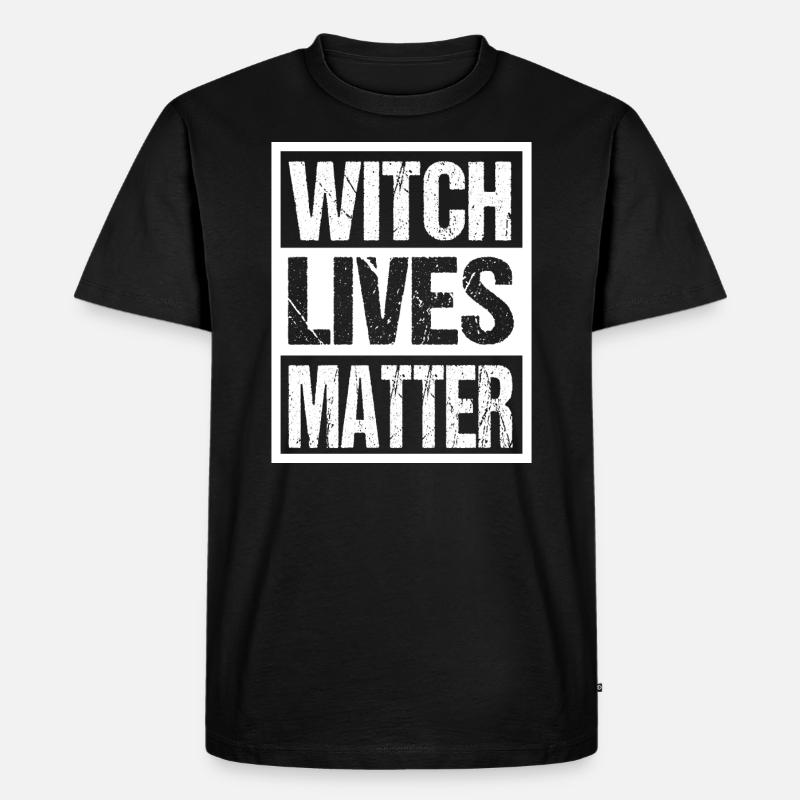 Halloween Hexenjagd - Männer Premium Bio T-Shirt - Schwarz