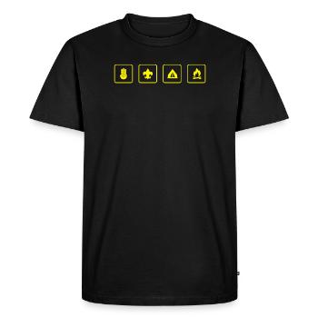 scout - Men's Premium Organic T-Shirt - black - Front - Nico (187cm)