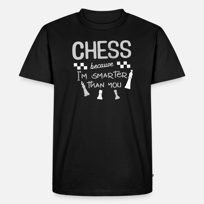 Échecs échecs - T-shirt Premium bio Homme - noir