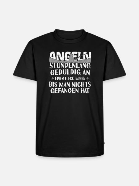 Angeln - Männer Premium Bio T-Shirt - Schwarz