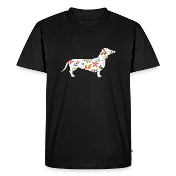teckel - T-shirt Premium bio Homme - noir - Devant - Nico (187cm)