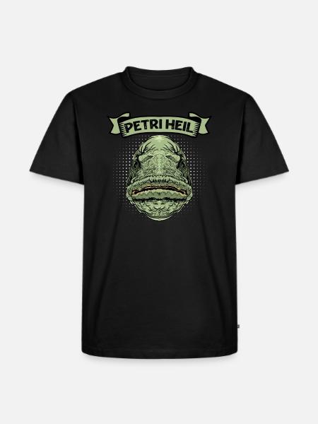 Angeln - Männer Premium Bio T-Shirt - Schwarz