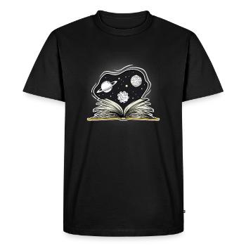 Space Weltraum - Männer Premium Bio T-Shirt - Schwarz - Vorne - Nico (187cm)
