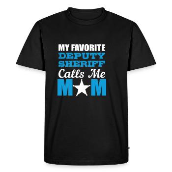 Mon shérif préféré Aimant le poison - T-shirt Premium bio Homme - noir - Devant - Nico (187cm)