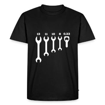 Spanner beer mechanic two wheeled gift - Men's Premium Organic T-Shirt - black - Front - Nico (187cm)