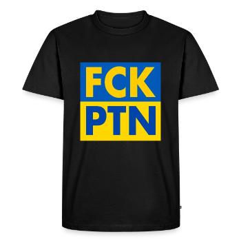 Fck ptn - Men's Premium Organic T-Shirt - black - Front - Nico (187cm)