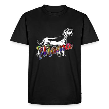 Schnauzer Schnauzer Mama - Men's Premium Organic T-Shirt - black - Front - Nico (187cm)