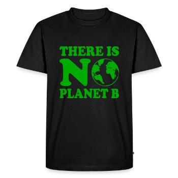 There is no planet b - T-shirt Premium bio Homme - noir - Devant - Nico (187cm)