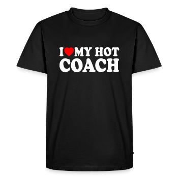 I love my hot coach - T-shirt Premium bio Homme - noir - Devant - Nico (187cm)