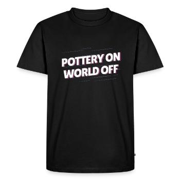 Poterie - T-shirt Premium bio Homme - noir - Devant - Nico (187cm)
