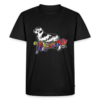 Newfoundland Dog Newfoundland Dog Mama - Men's Premium Organic T-Shirt - black - Front - Nico (187cm)