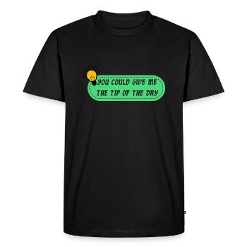 Vous pourriez me donner le conseil du jour - T-shirt Premium bio Homme - noir - Devant - Nico (187cm)