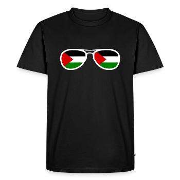 Palestine - T-shirt Premium bio Homme - noir - Devant - Nico (187cm)