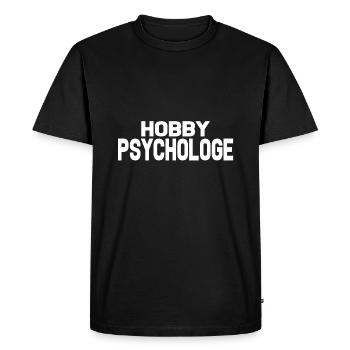PSYCHOLOGUE HOBBY - T-shirt Premium bio Homme - noir - Devant - Nico (187cm)